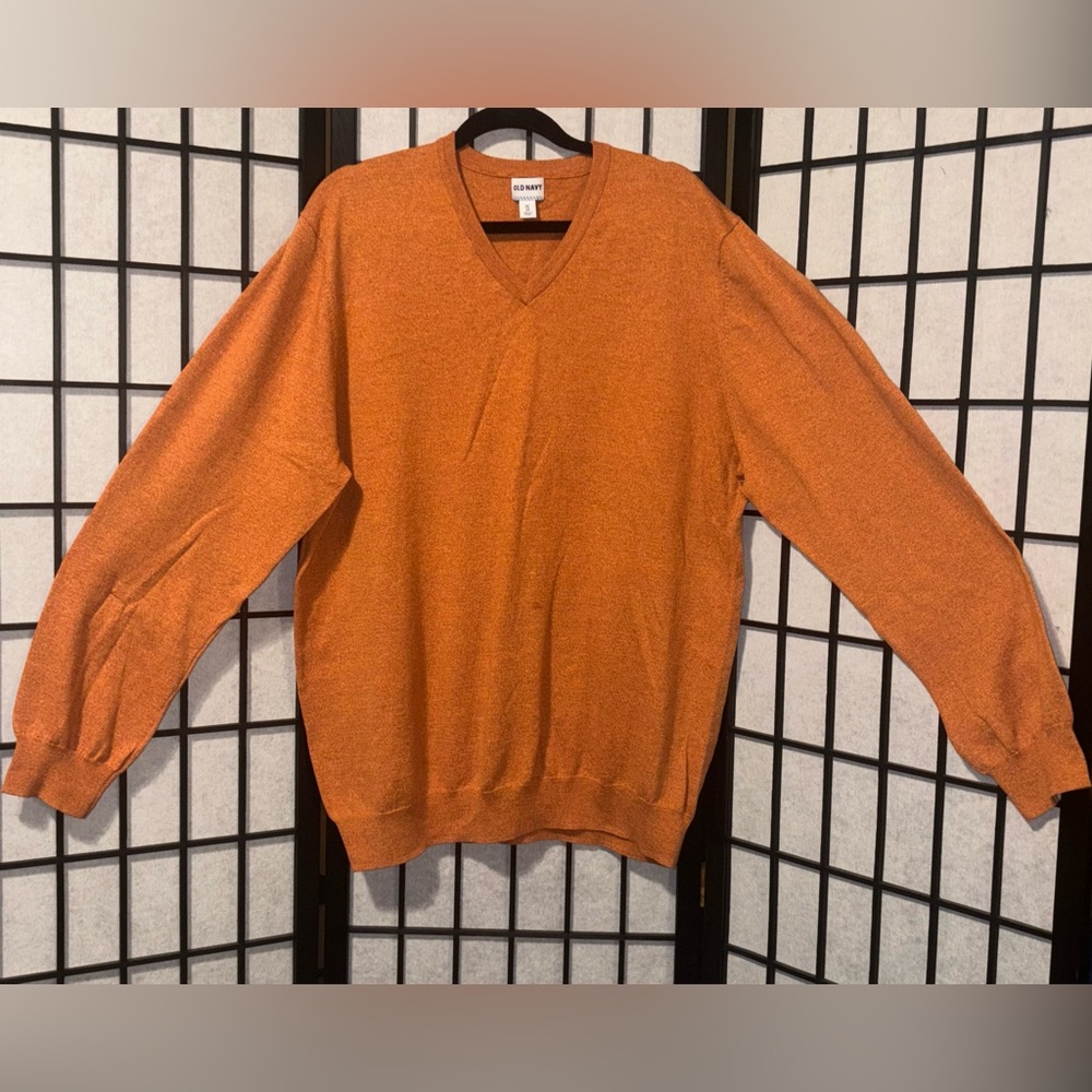 Old Navy | V Neck Sweaters |  Burnt Orange | XXL |